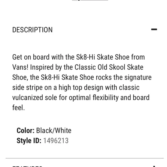 ❄️Vans Kids Sk8-Hi Skate Shoe - Picture 14 of 14